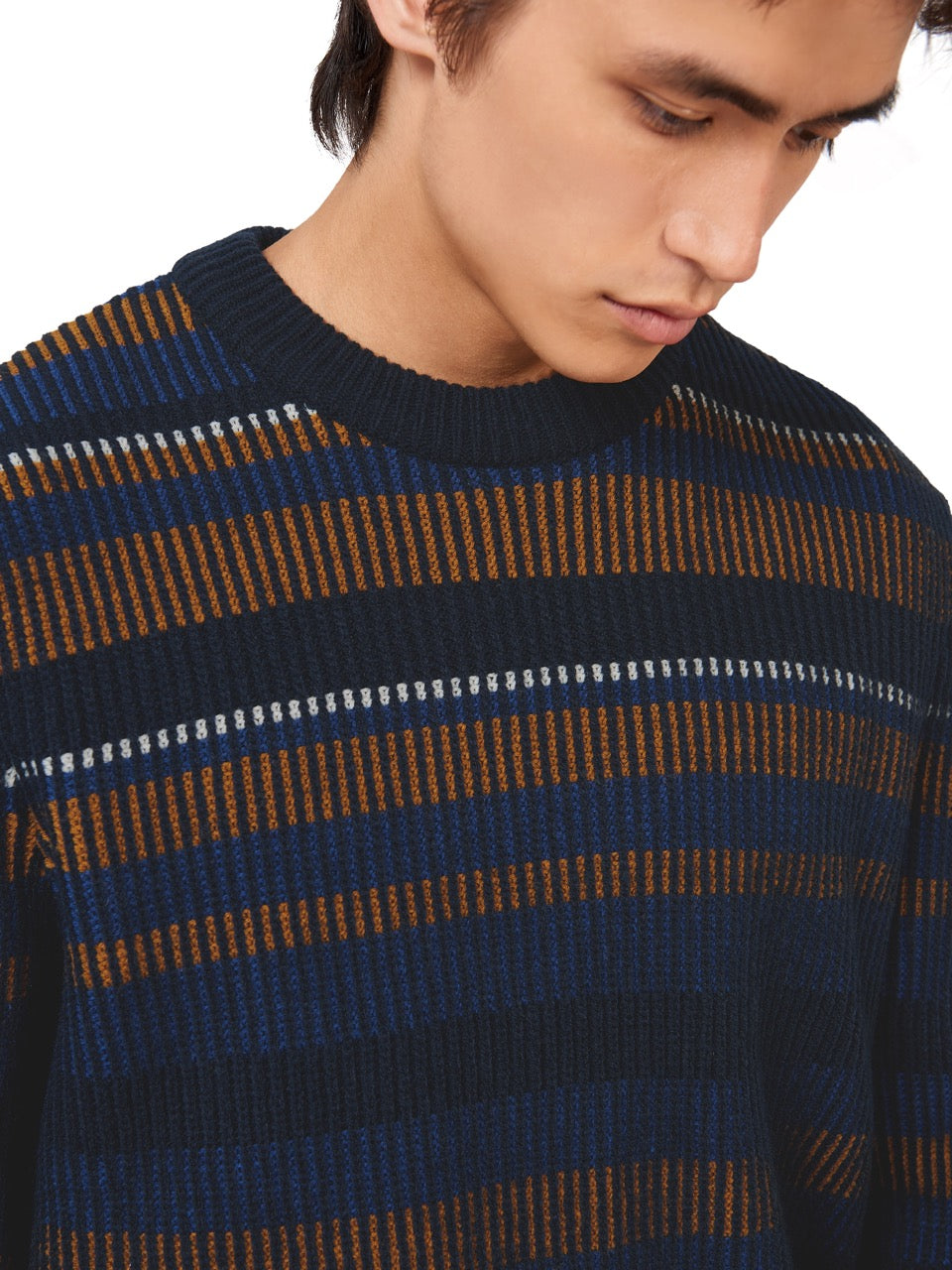 Knitwear Ben Sherman B by Ben Sherman Stripe Bleu Marine | RFU-87601674